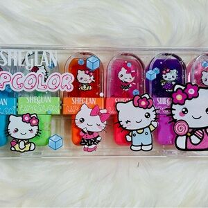 Lipcolor Gloss Set - Pink, Orange, Purple, Green